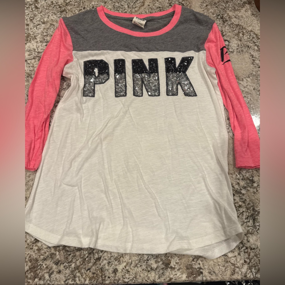Pink Women’s 3/4 Sleeve Shirt